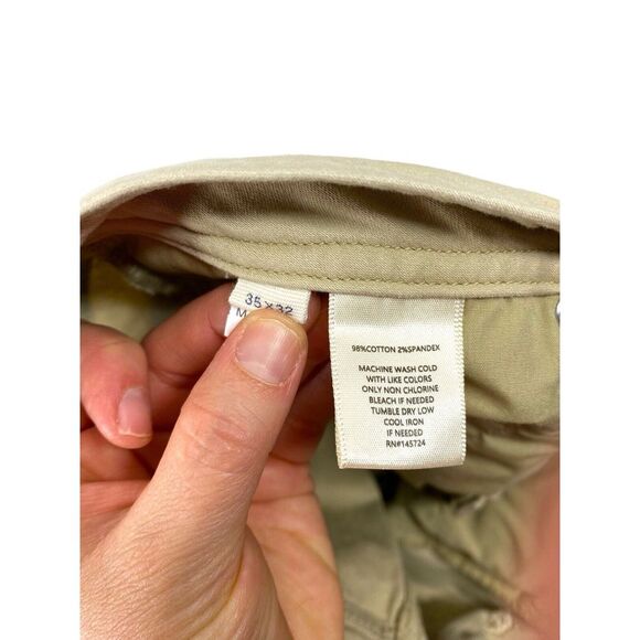 ONWARD RESERVE 'Flex 5-Pocket Stretch' Mens Chino Pants Tan Khaki - Size 35/32 - Picture 5 of 15